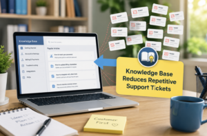 Self-Service Knowledge Base: The Smarter Way to Transform Customer Support 2 How a Knowledge Base Reduces Repetitive Support Tickets