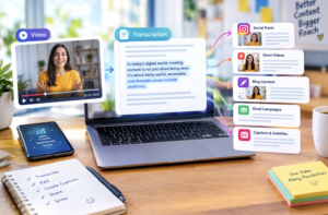 A Smarter Video-to-Text Workflow for Social Media