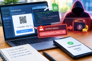 ClickFix Crypto Scam Exposed: How Google Sheets Can Hijack Your Wallet Address 2 How the Malware Changes Cryptocurrency Transactions