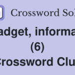 Gadget Informally Crossword 6 Letters in UK