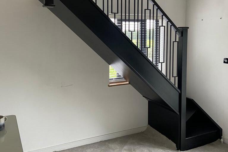 black metal spindles for interior stairs