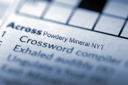 powdery mineral nyt crossword clue