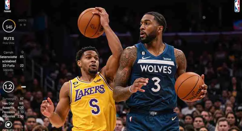 timberwolves vs lakers match player stats