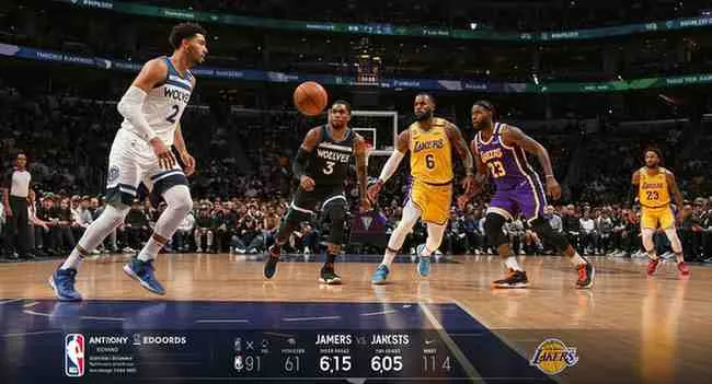 timberwolves vs lakers match player stats