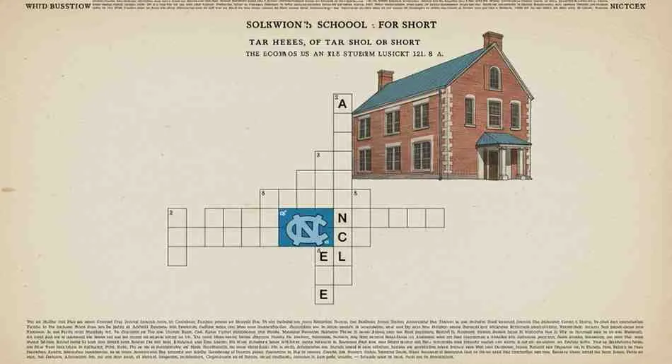 tar heels school for short nyt