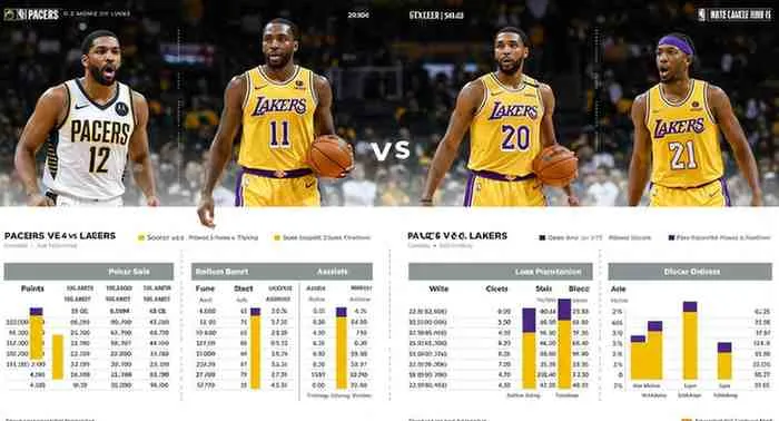 pacers vs lakers match player stats