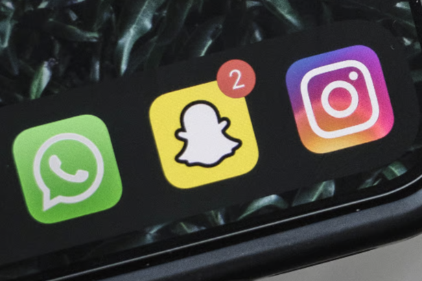 Snapchat and Instagram