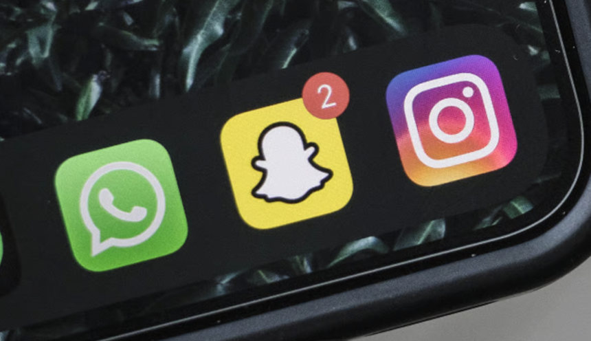 Snapchat and Instagram