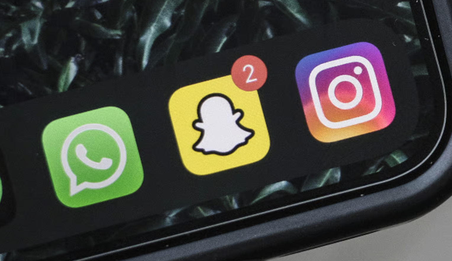 Snapchat and Instagram