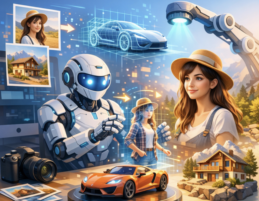 Hi3D AI Revolution How Intelligent AI Turns Ordinary Images into Stunning 3D Models