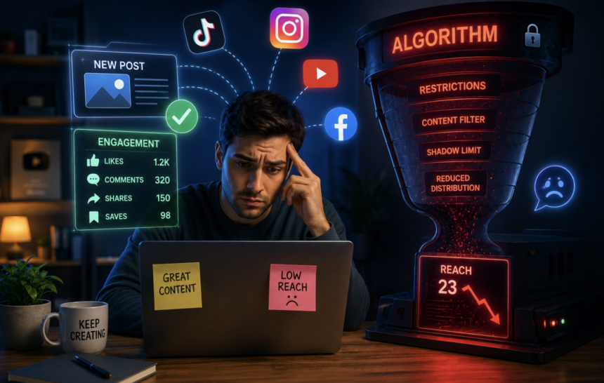 The Invisible Algorithm Trap How Silent Restrictions Secretly Reduce Your Content Reach